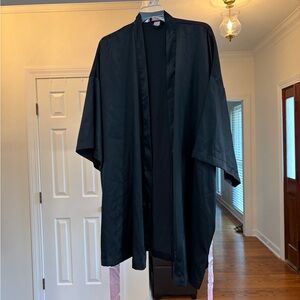 Victoria's Secret Black Satin Robe